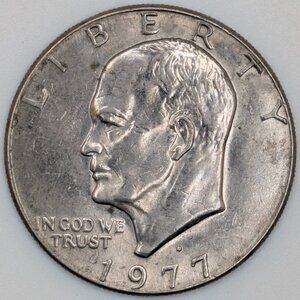 1977 Eisenhower Dollar Coin – Denver Mint (“D” Mint Mark)